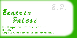 beatrix palcsi business card
